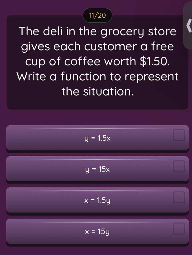 11/20 the deli in the grocery store gives each customer a free cup of c…
