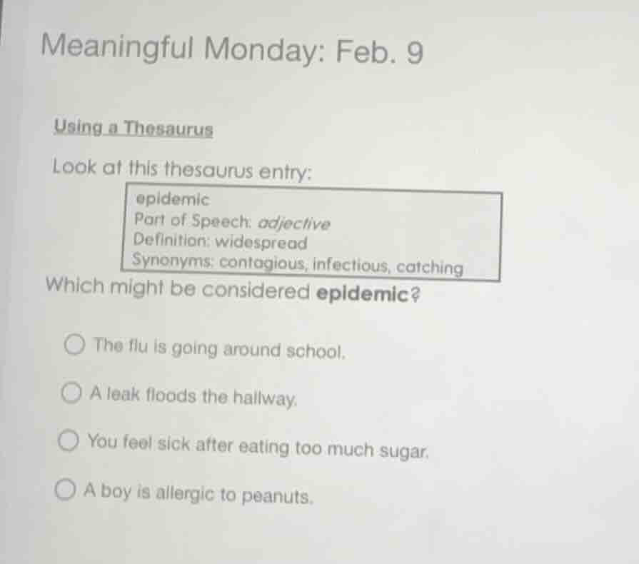 meaningful monday: feb. 9 using a thesaurus look at this thesaurus entr…