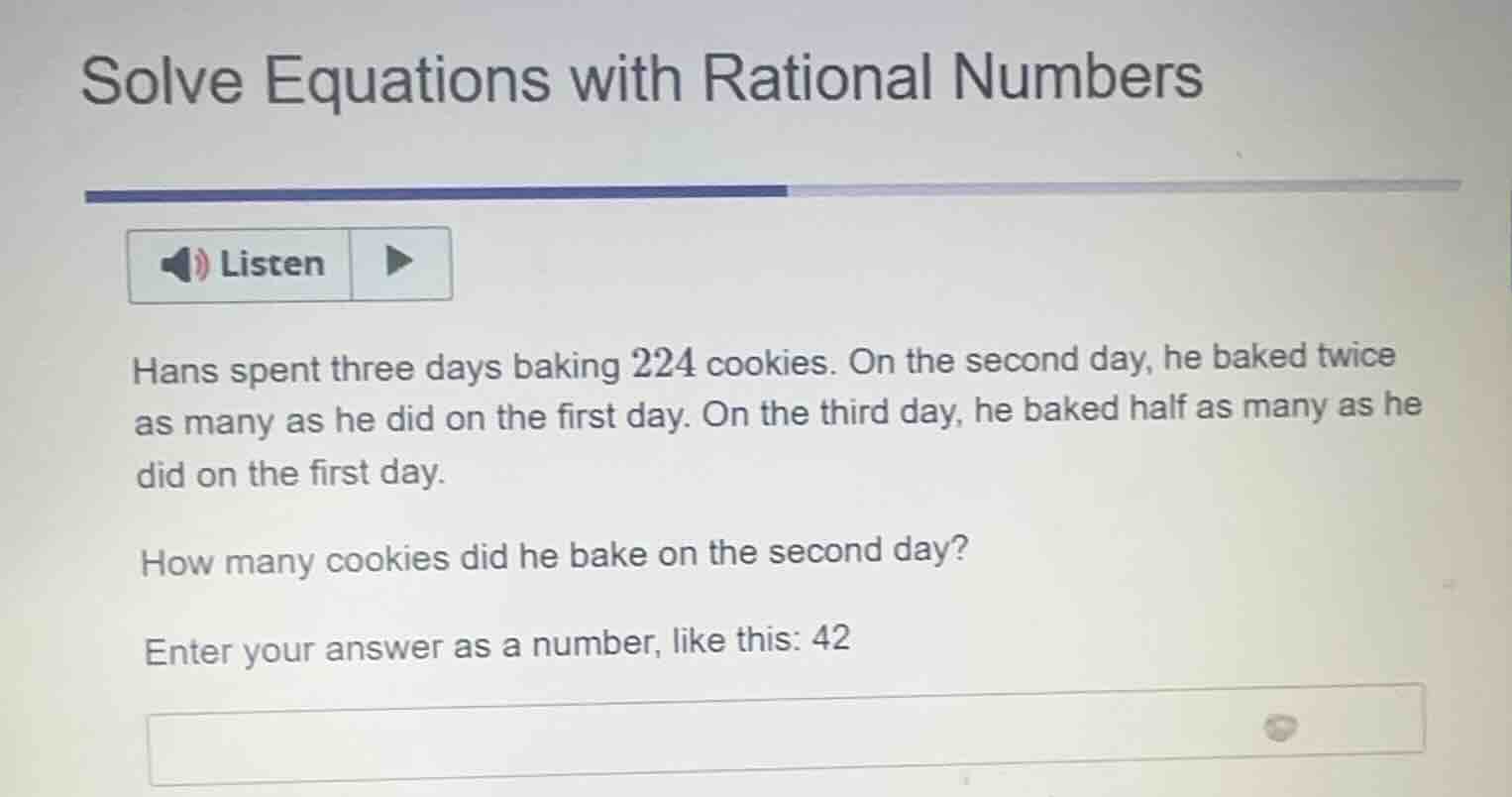solve equations with rational numbers listen hans spent three days baki…