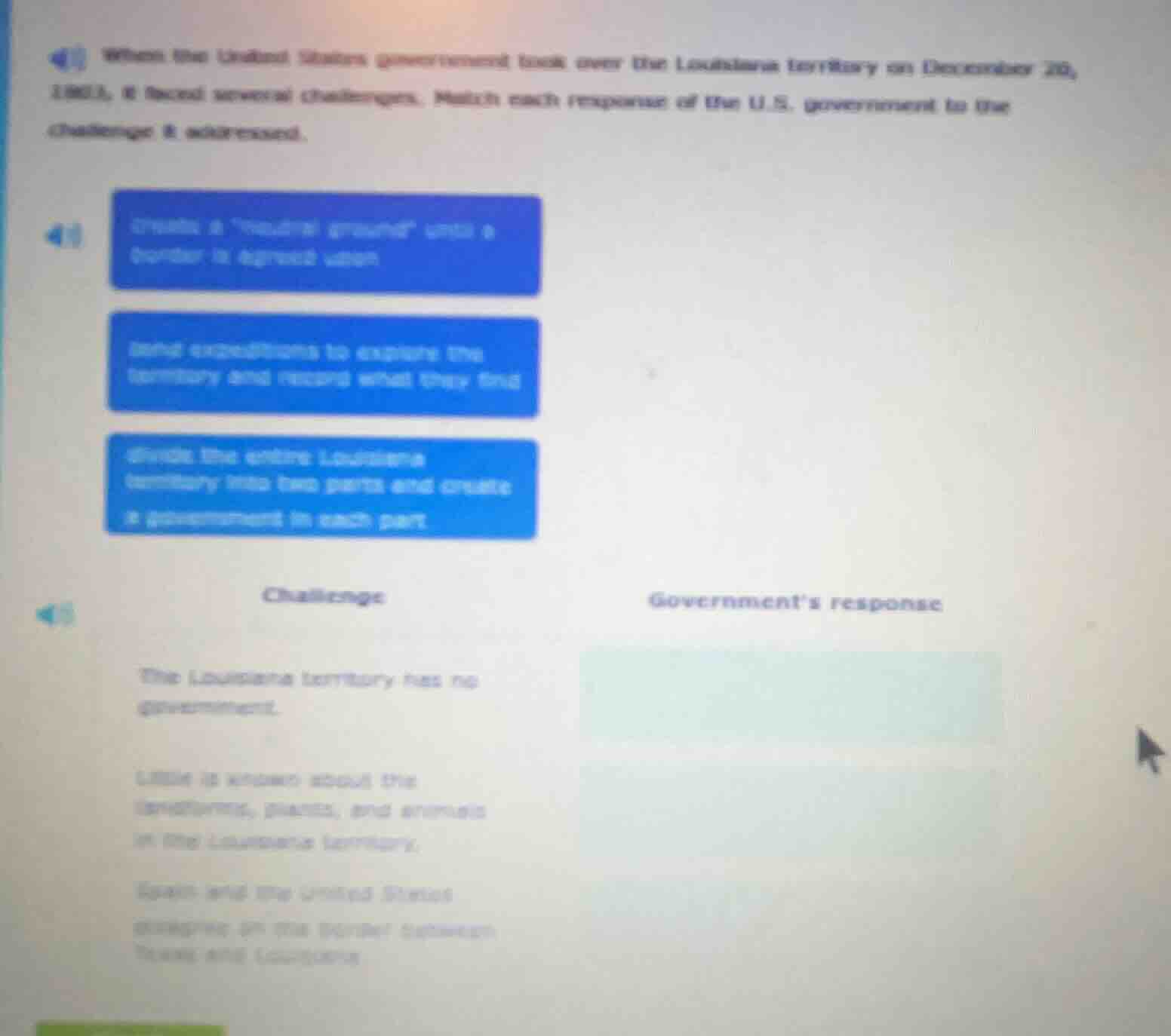 4) when the united states government took over the louisiana territory …