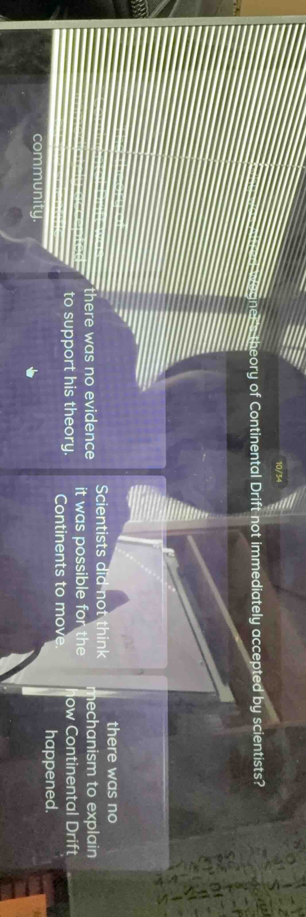 10/34 why was alfred wegeners theory of continental drift not immediate…