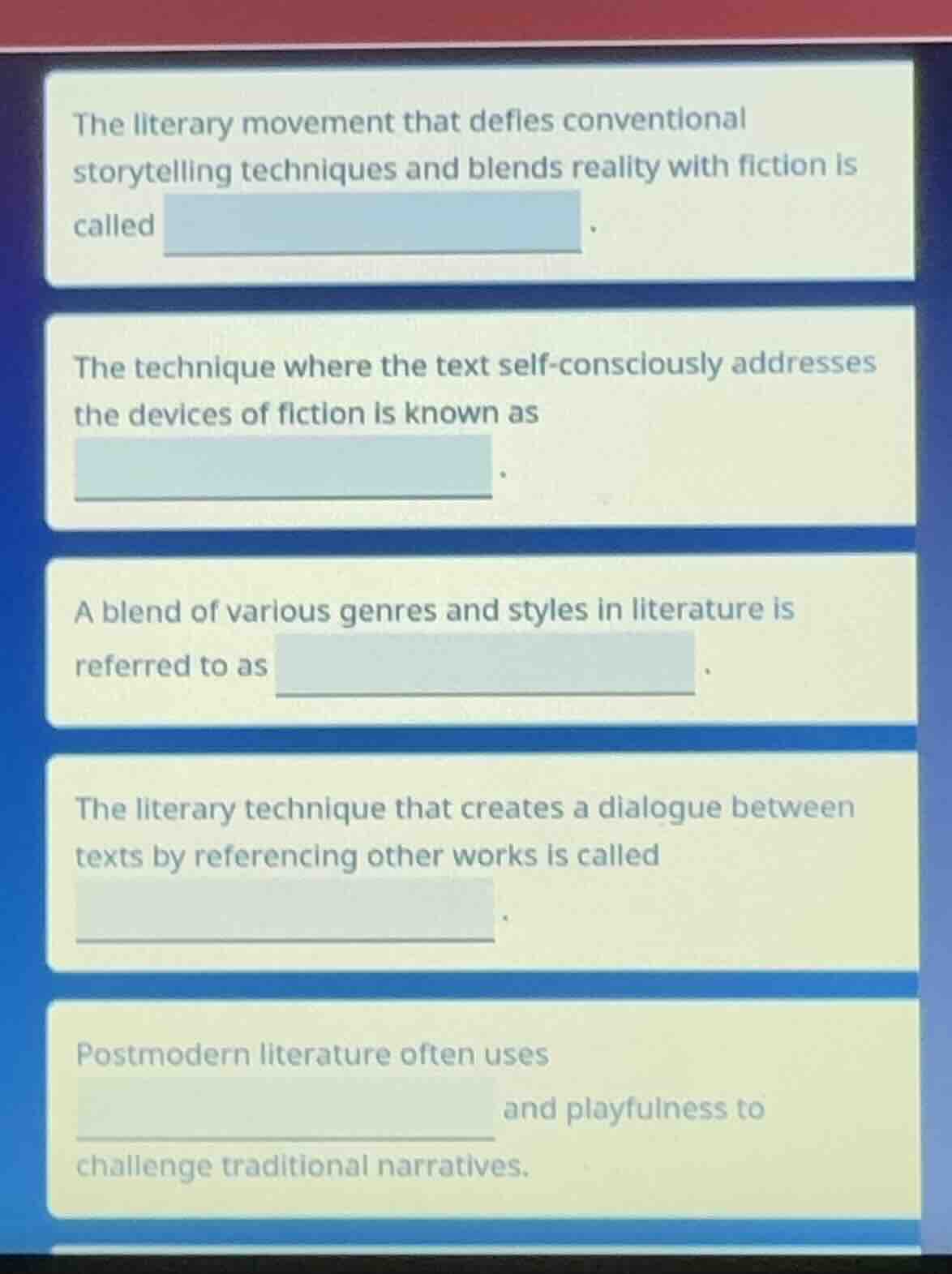 the literary movement that defies conventional storytelling techniques …