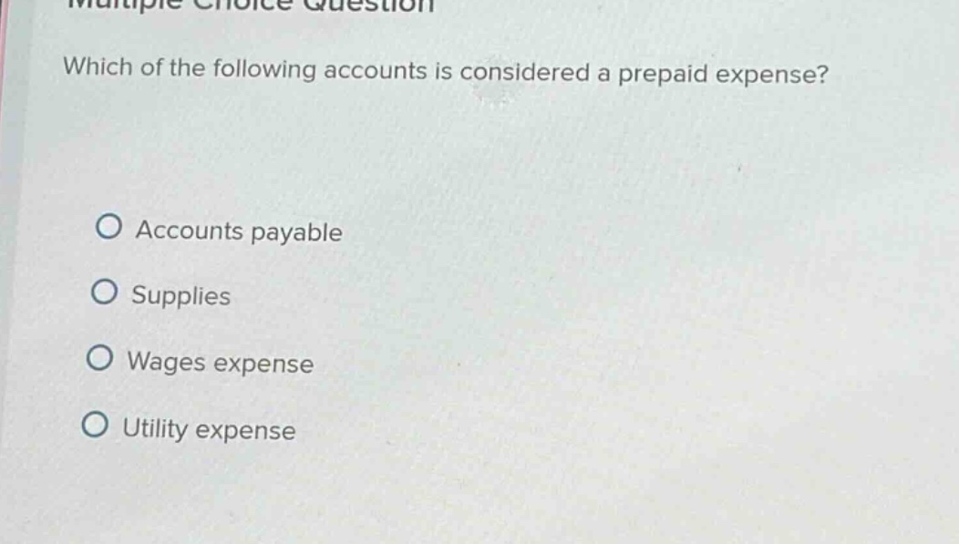 multiple choice question which of the following accounts is considered …