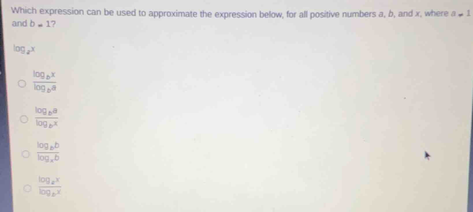 which expression can be used to approximate the expression below, for a…