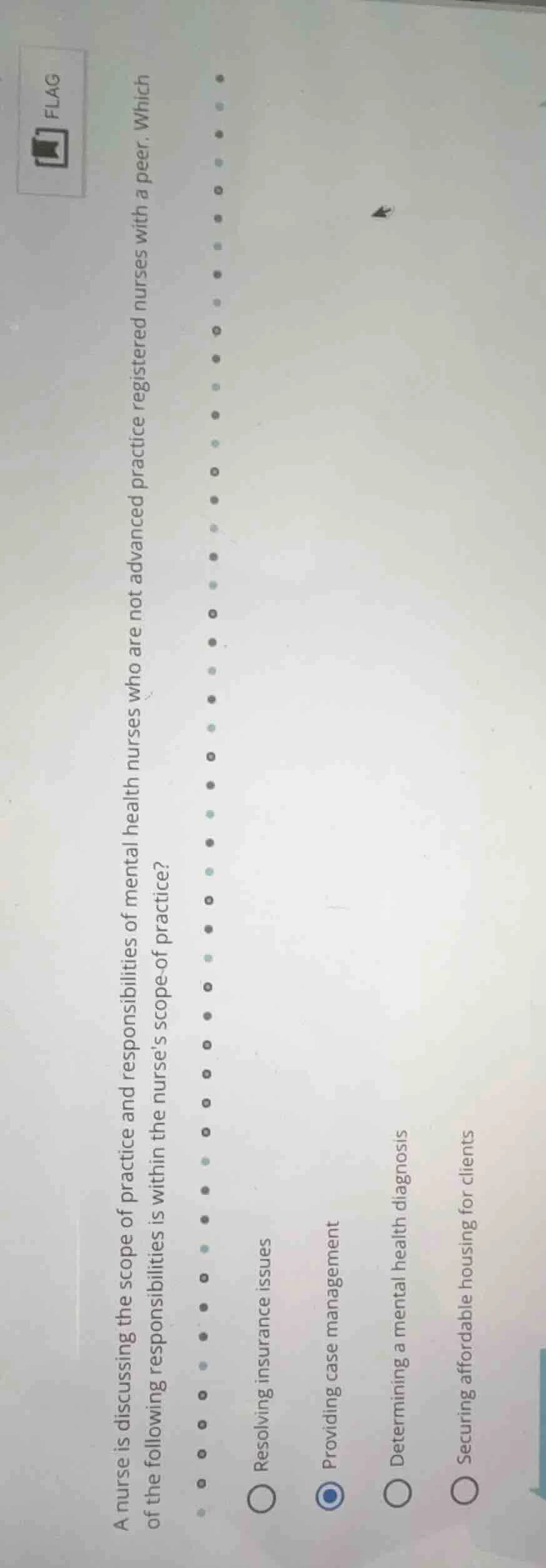 a nurse is discussing the scope of practice and responsibilities of men…