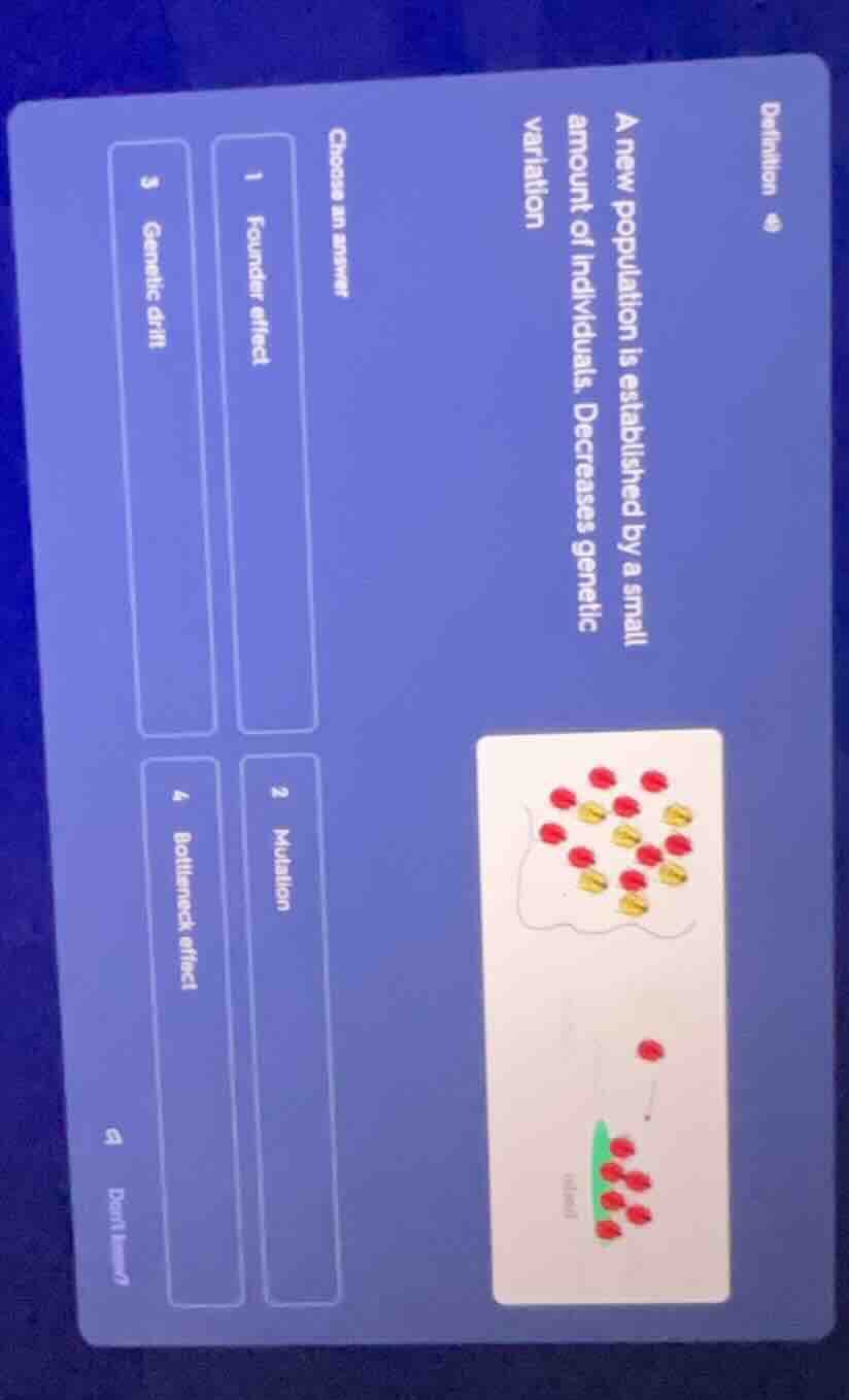 definition 49 a new population is established by a small amount of indi…