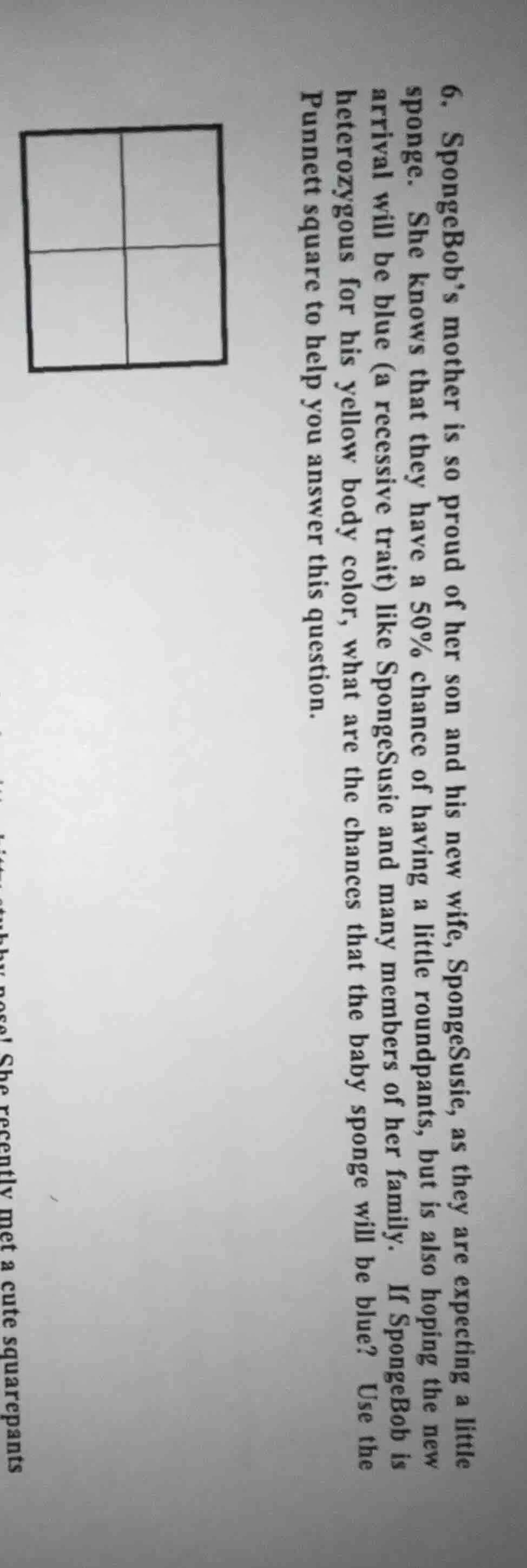 6. spongebobs mother is so proud of her son and his new wife, spongesus…