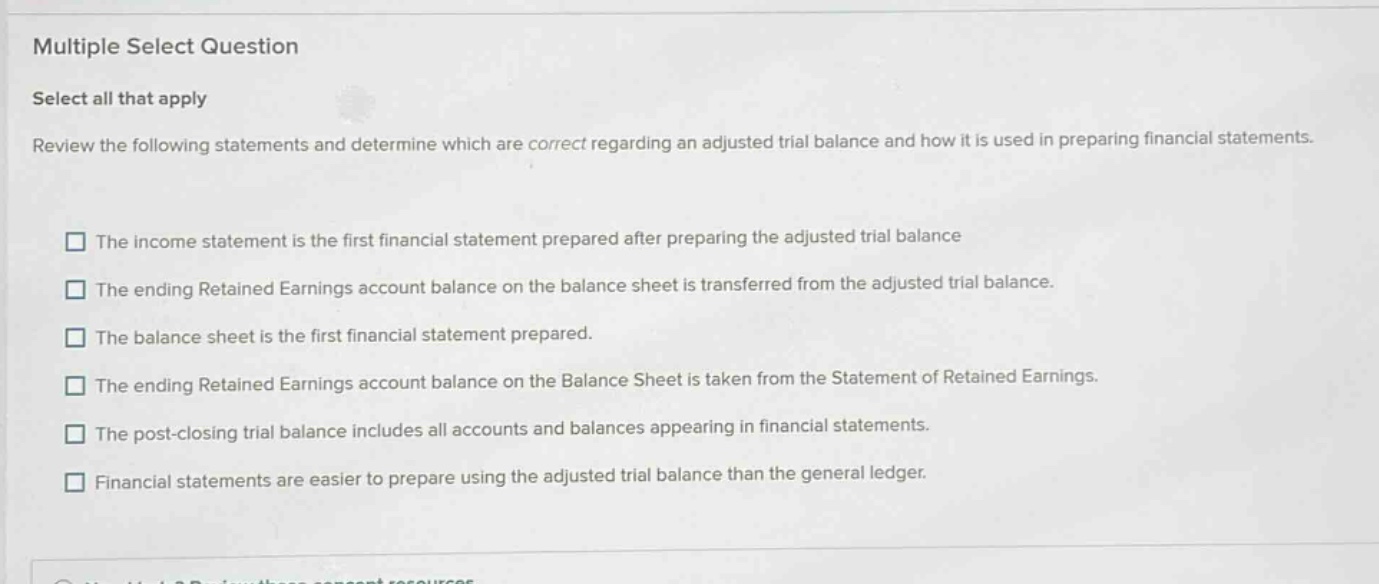 multiple select question select all that apply review the following sta…