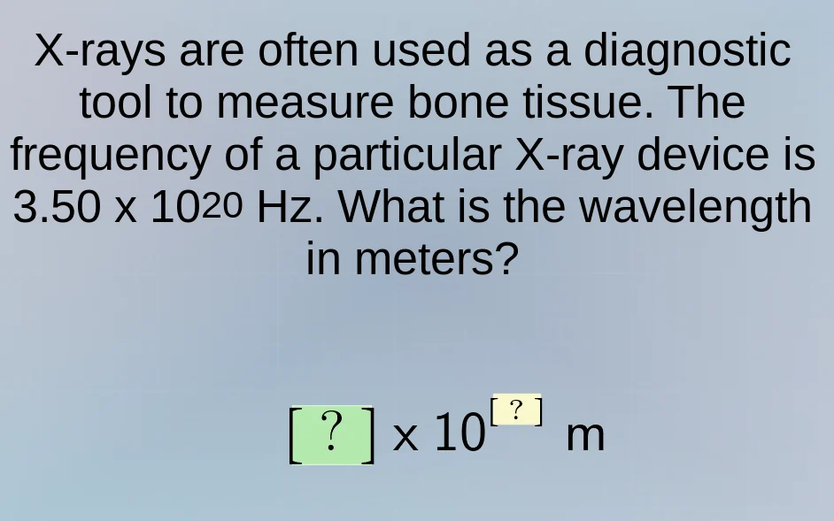 x-rays are often used as a diagnostic tool to measure bone tissue. the …