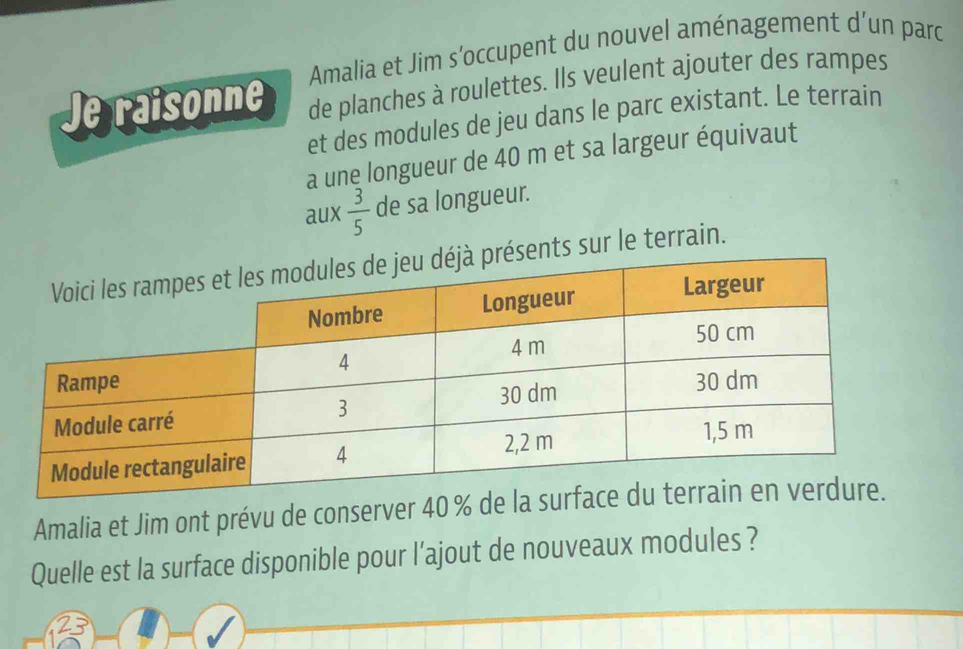 je raisonne amalia et jim soccupent du nouvel aménagement dun parc de p…