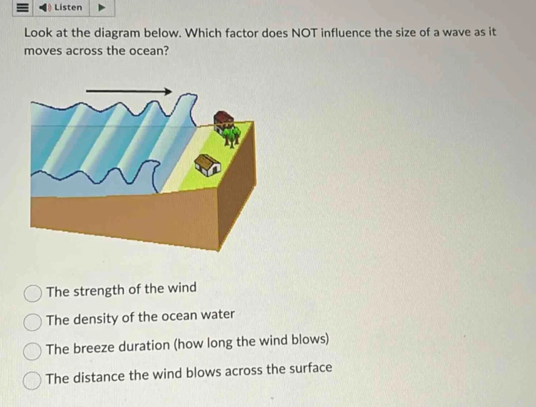 look at the diagram below. which factor does not influence the size of …