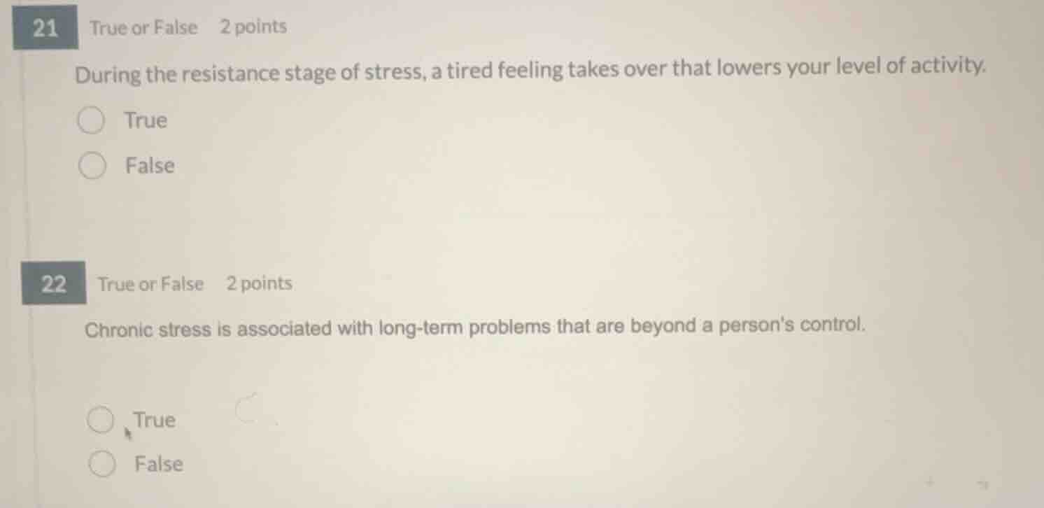21 true or false 2 points during the resistance stage of stress, a tire…