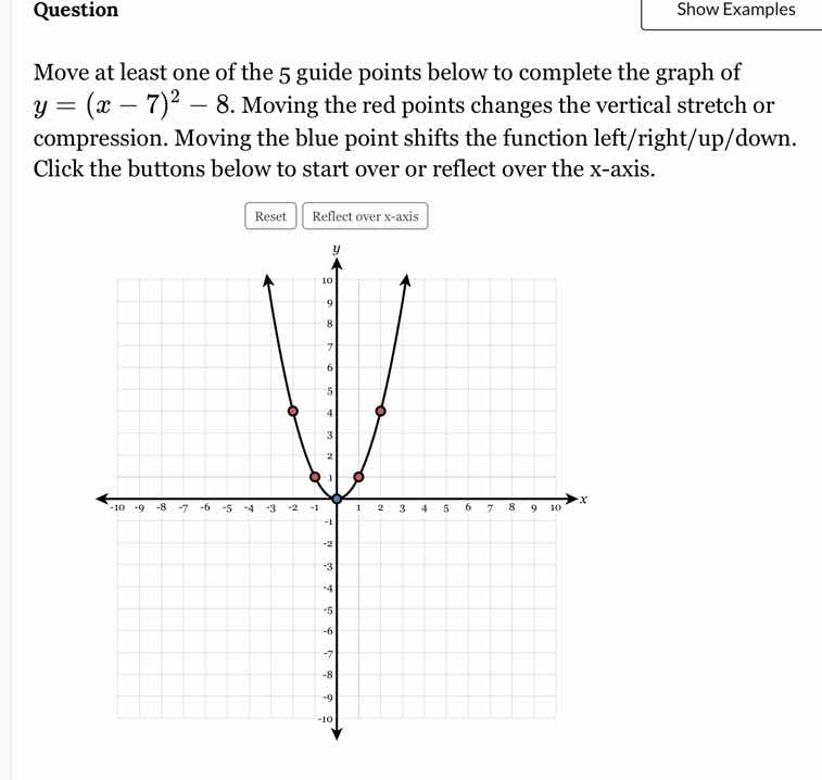 question show examples move at least one of the 5 guide points below to…