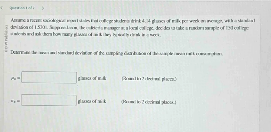 question 1 of 7 assume a recent sociological report states that college…