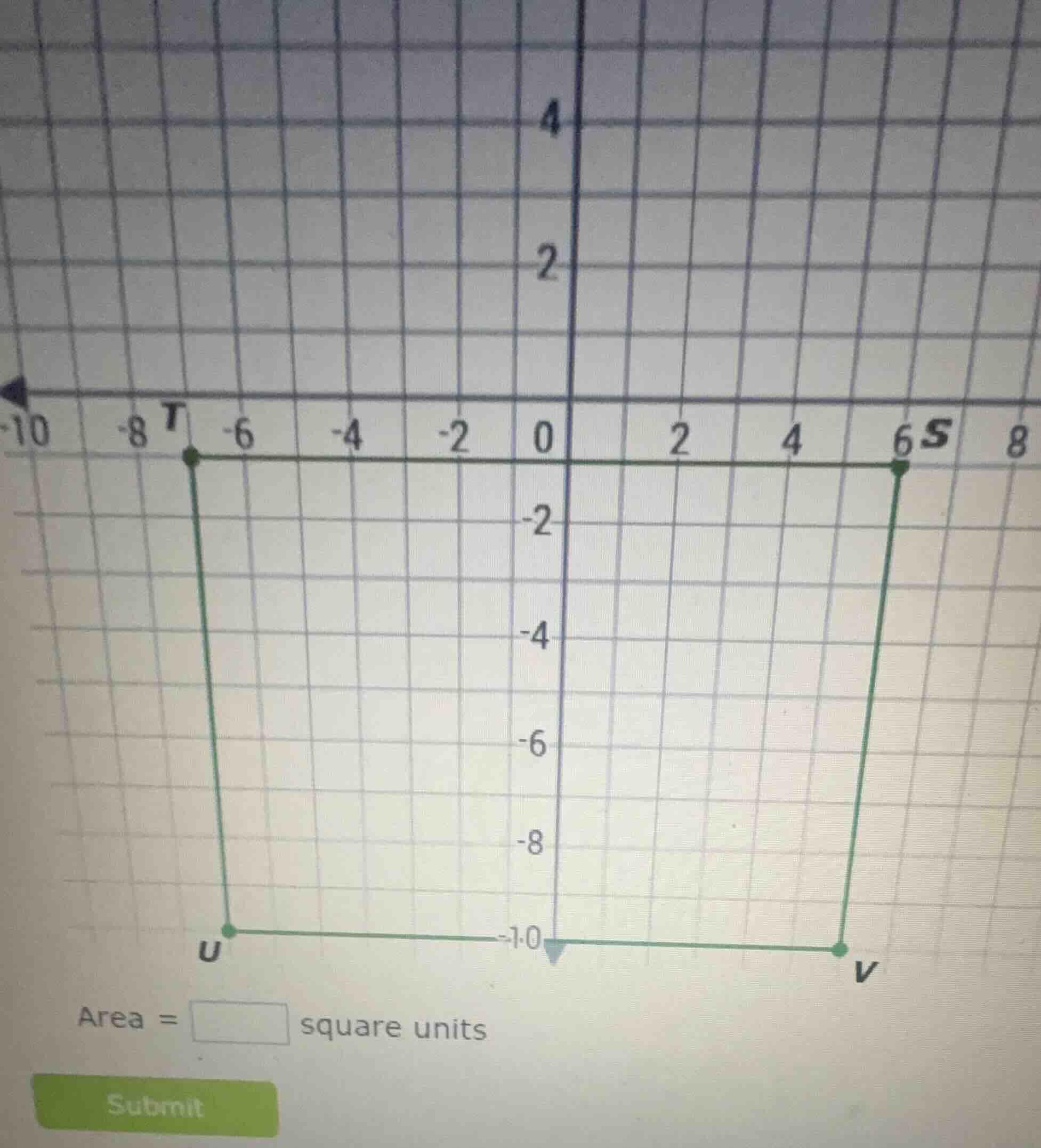 area = $square$ square units