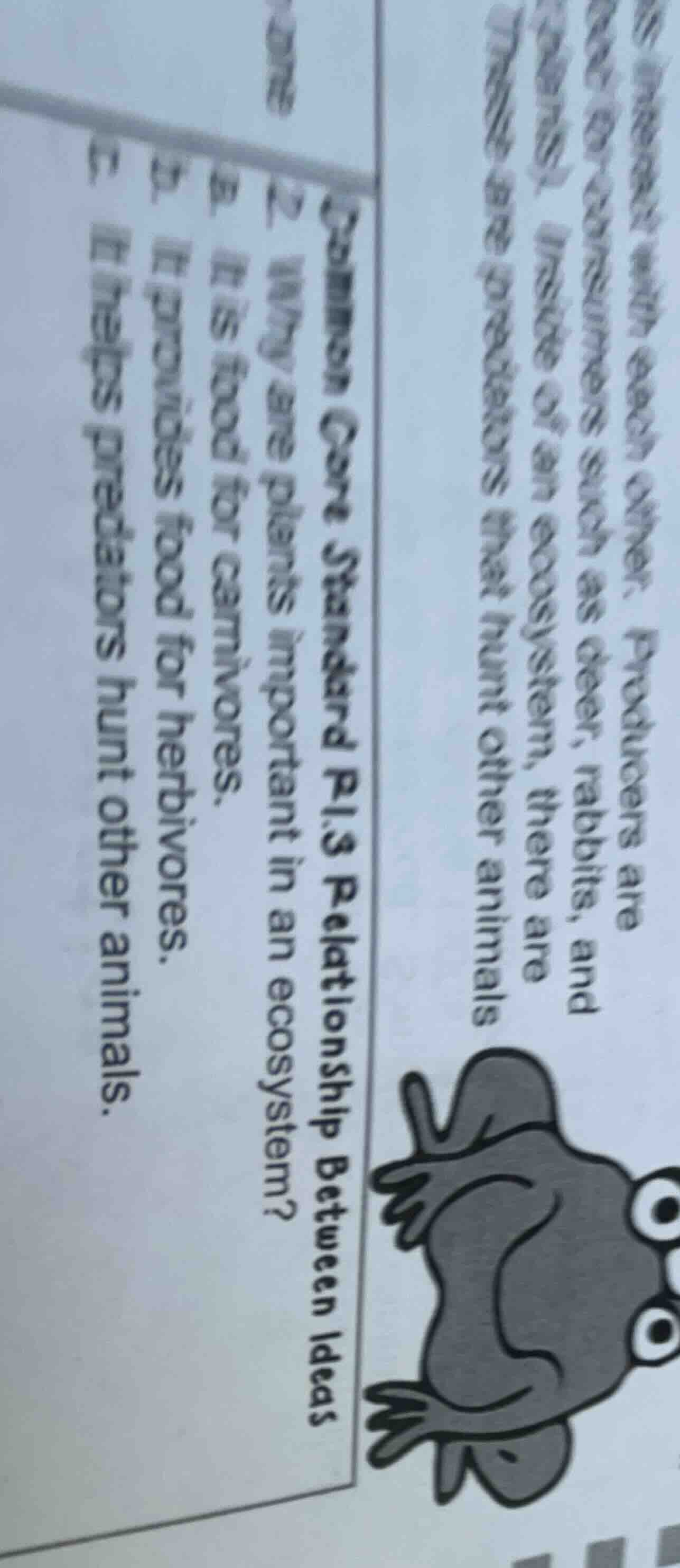 with each other. producers are consumers such as deer, rabbits, and pla…