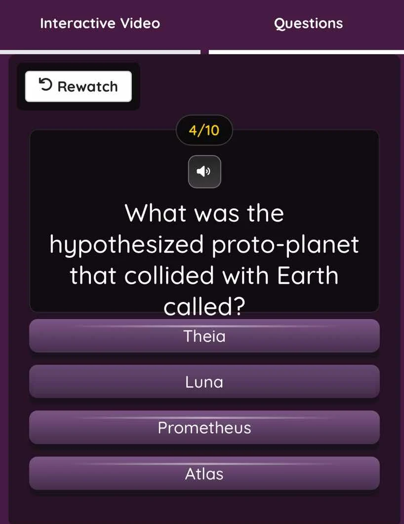 interactive video questions rewatch 4/10 what was the hypothesized prot…