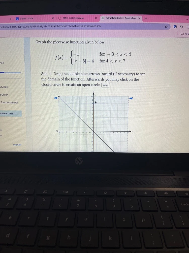 graph the piecewise function given below. $f(x)=\\begin{cases}-x & \\te…
