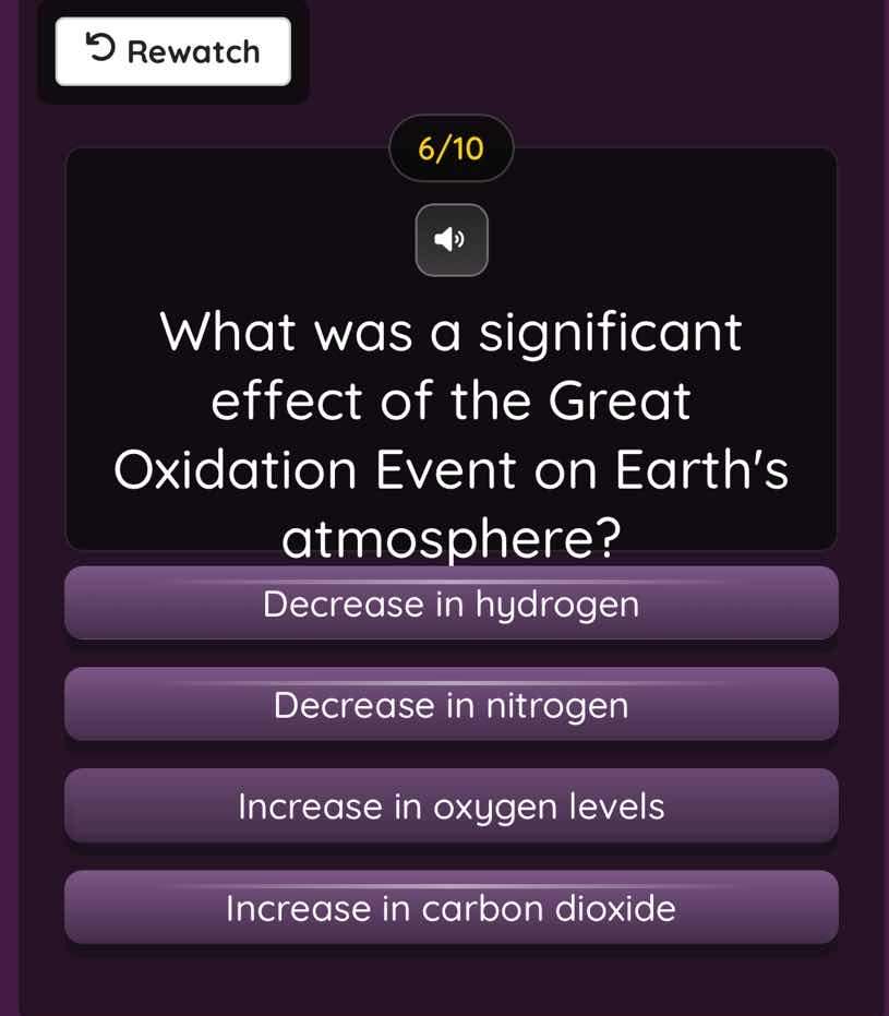 what was a significant effect of the great oxidation event on earths at…