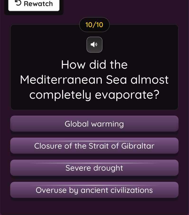 how did the mediterranean sea almost completely evaporate? global warmi…