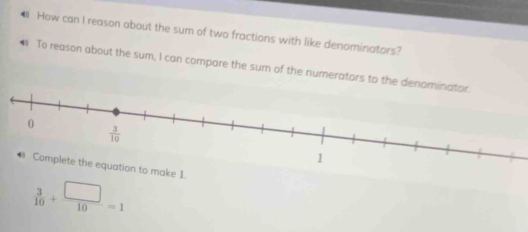 1. how can i reason about the sum of two fractions with like denominato…