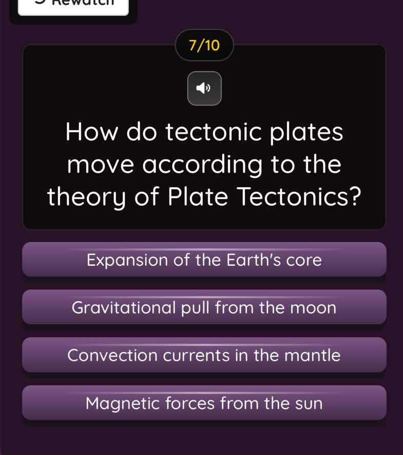 7/10 how do tectonic plates move according to the theory of plate tecto…