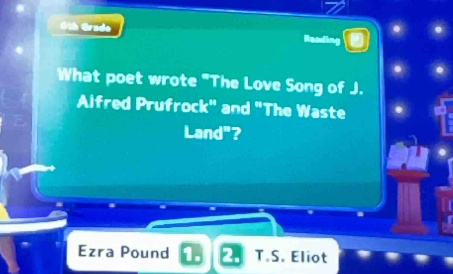 6th grade reading what poet wrote \the love song of j. alfred prufrock\…