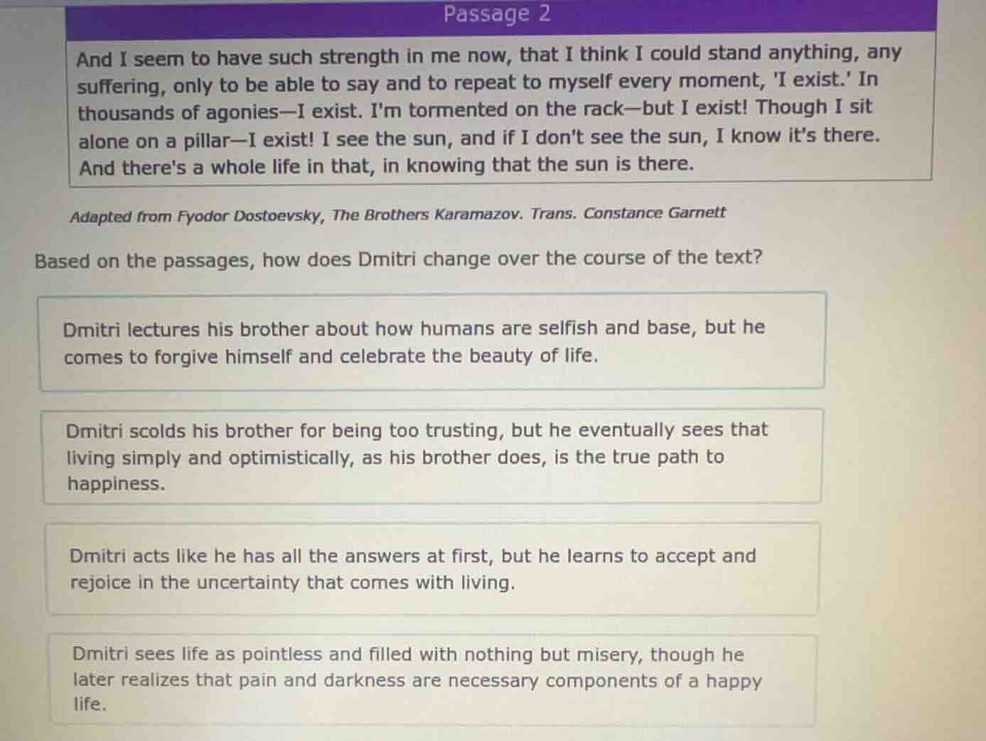 passage 2 and i seem to have such strength in me now, that i think i co…