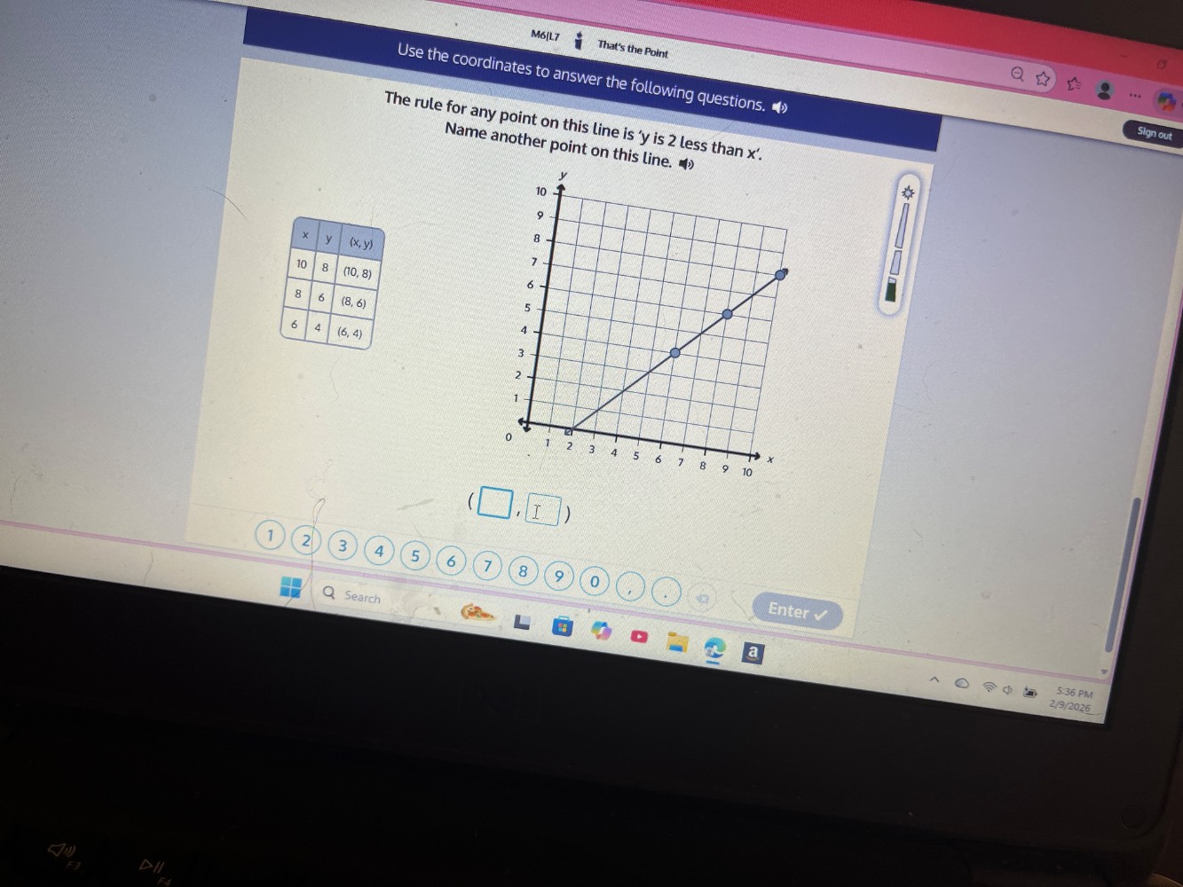 m6|l7 thats the point use the coordinates to answer the following quest…