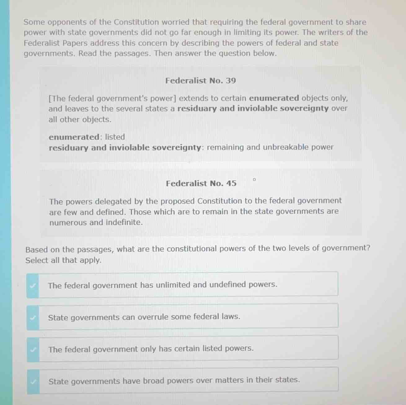 some opponents of the constitution worried that requiring the federal g…
