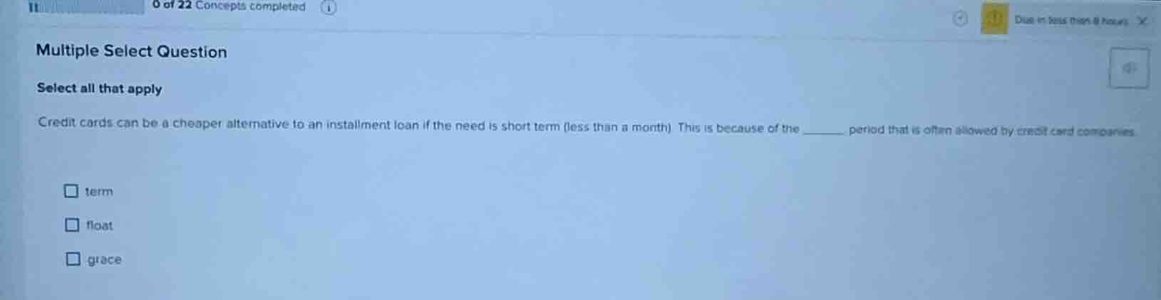 multiple select question select all that apply credit cards can be a ch…