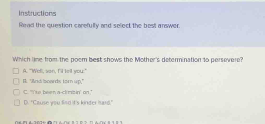 instructions read the question carefully and select the best answer. wh…