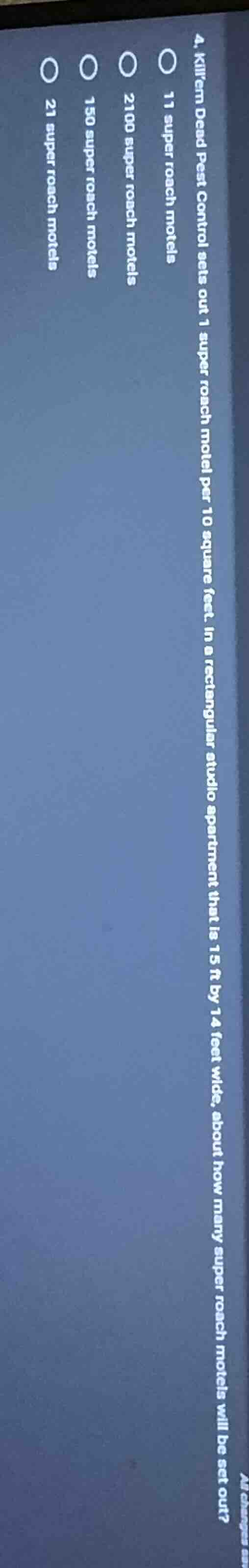 4. killem dead pest control sets out 1 super roach motel per 10 square …