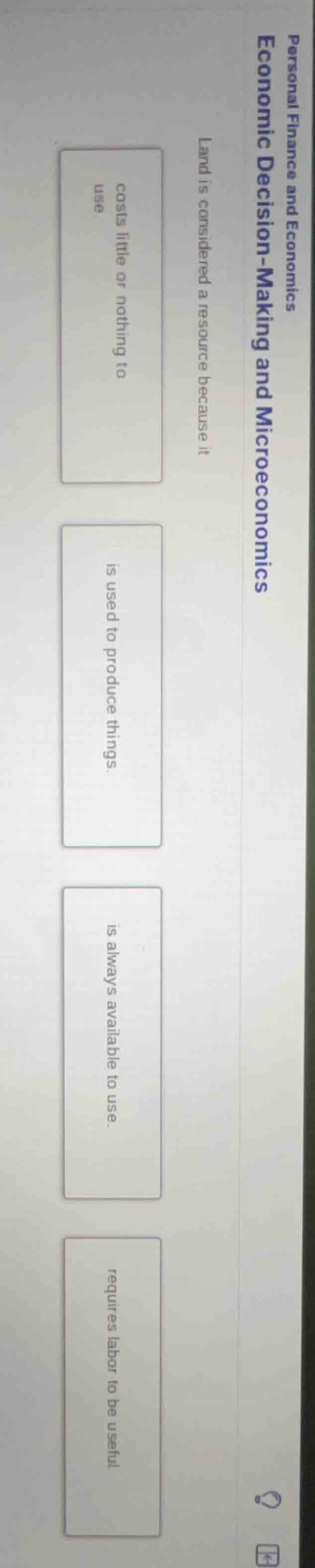 personal finance and economics economic decision-making and microeconom…