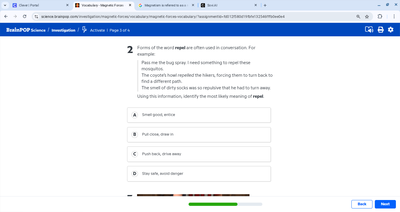 2 forms of the word repel are often used in conversation. for example: …