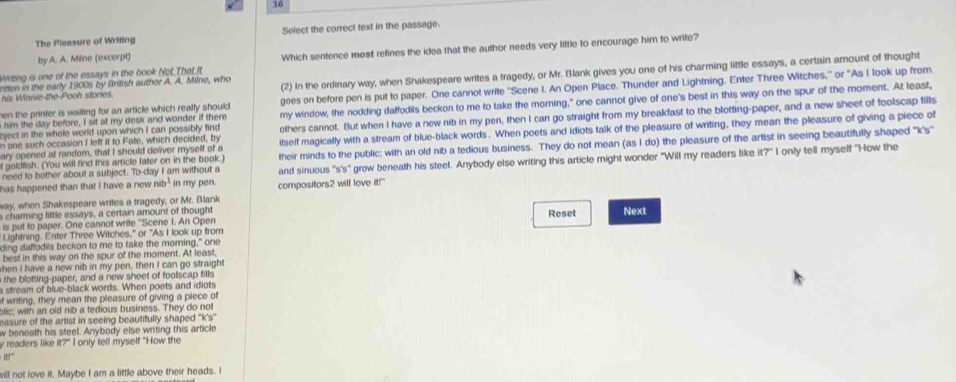 the pleasure of writing by a. a. milne (excerpt) writing is one of the …