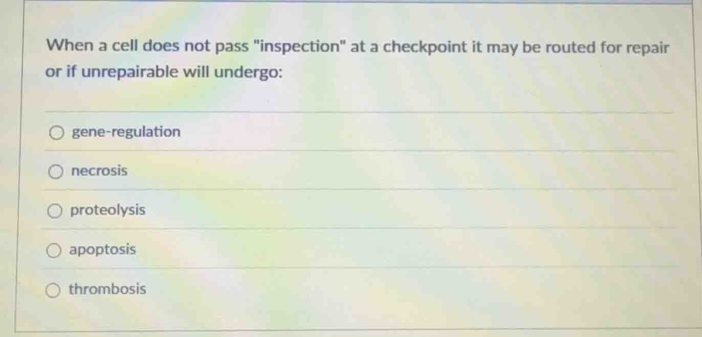 when a cell does not pass \inspection\ at a checkpoint it may be routed…