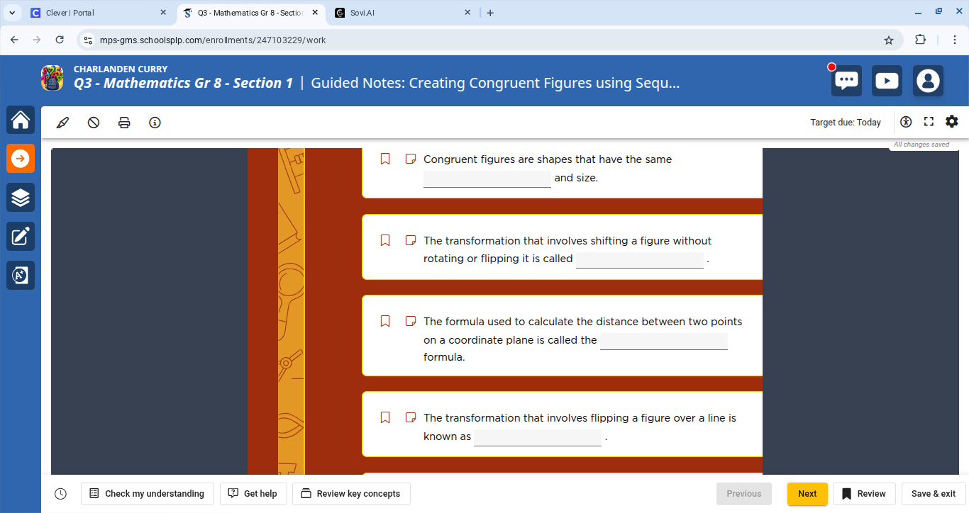 charlanden curry q3 - mathematics gr 8 - section 1 | guided notes: crea…