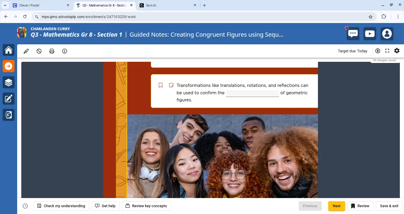 transformations like translations, rotations, and reflections can be us…