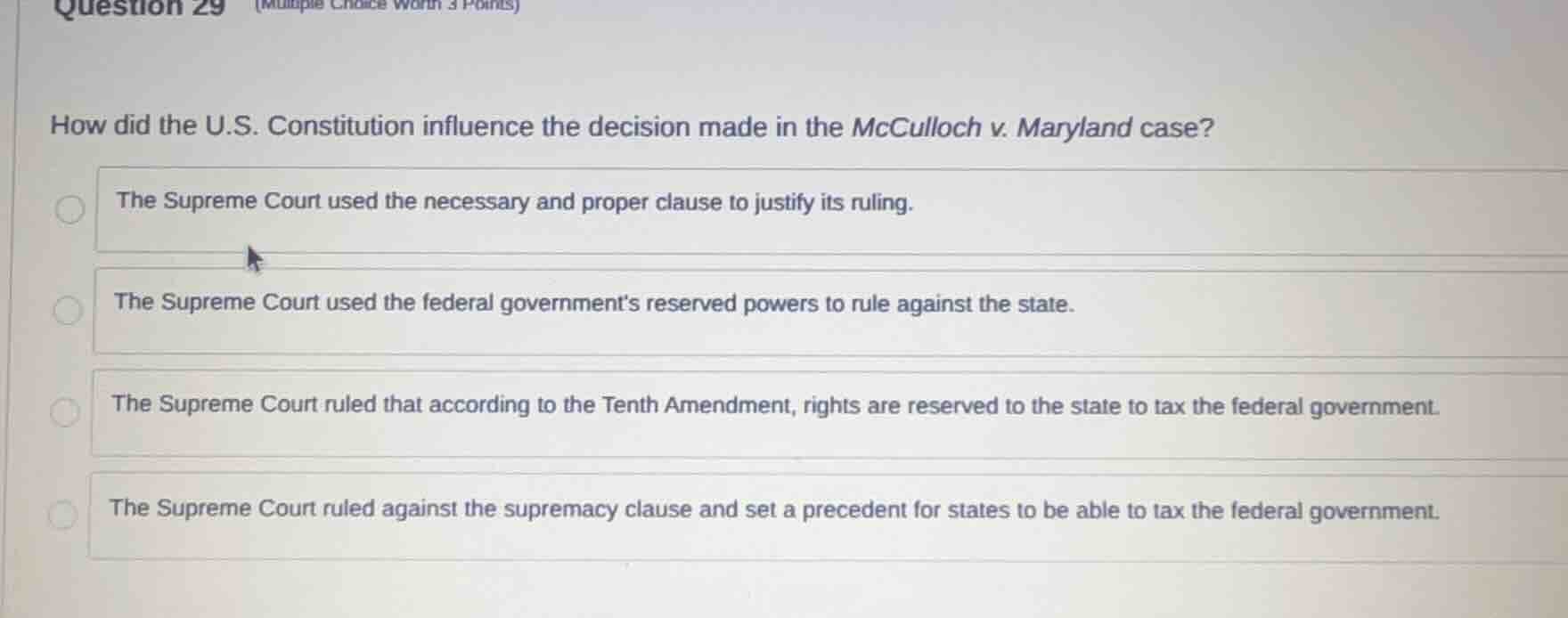 question 29 (multiple choice worth 3 points) how did the u.s. constitut…