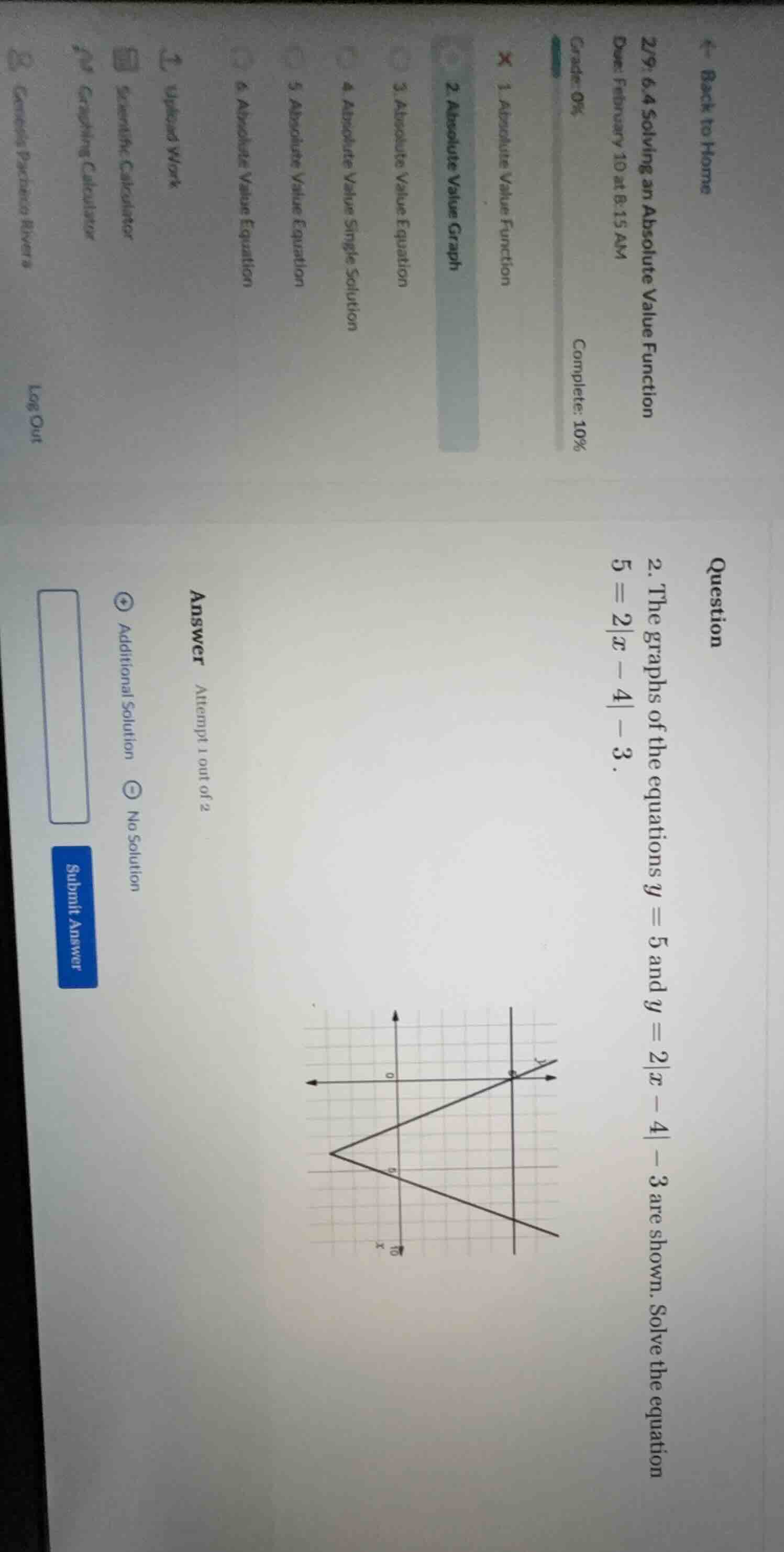<- back to home 2/9: 6.4 solving an absolute value function due: februa…