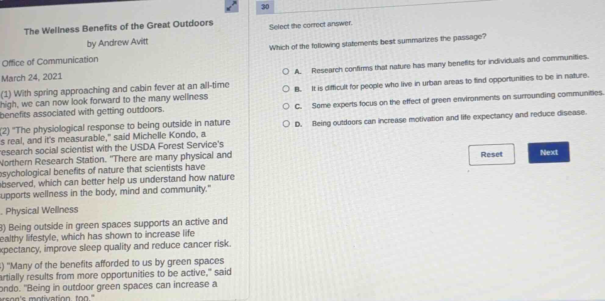 the wellness benefits of the great outdoors by andrew avitt office of c…