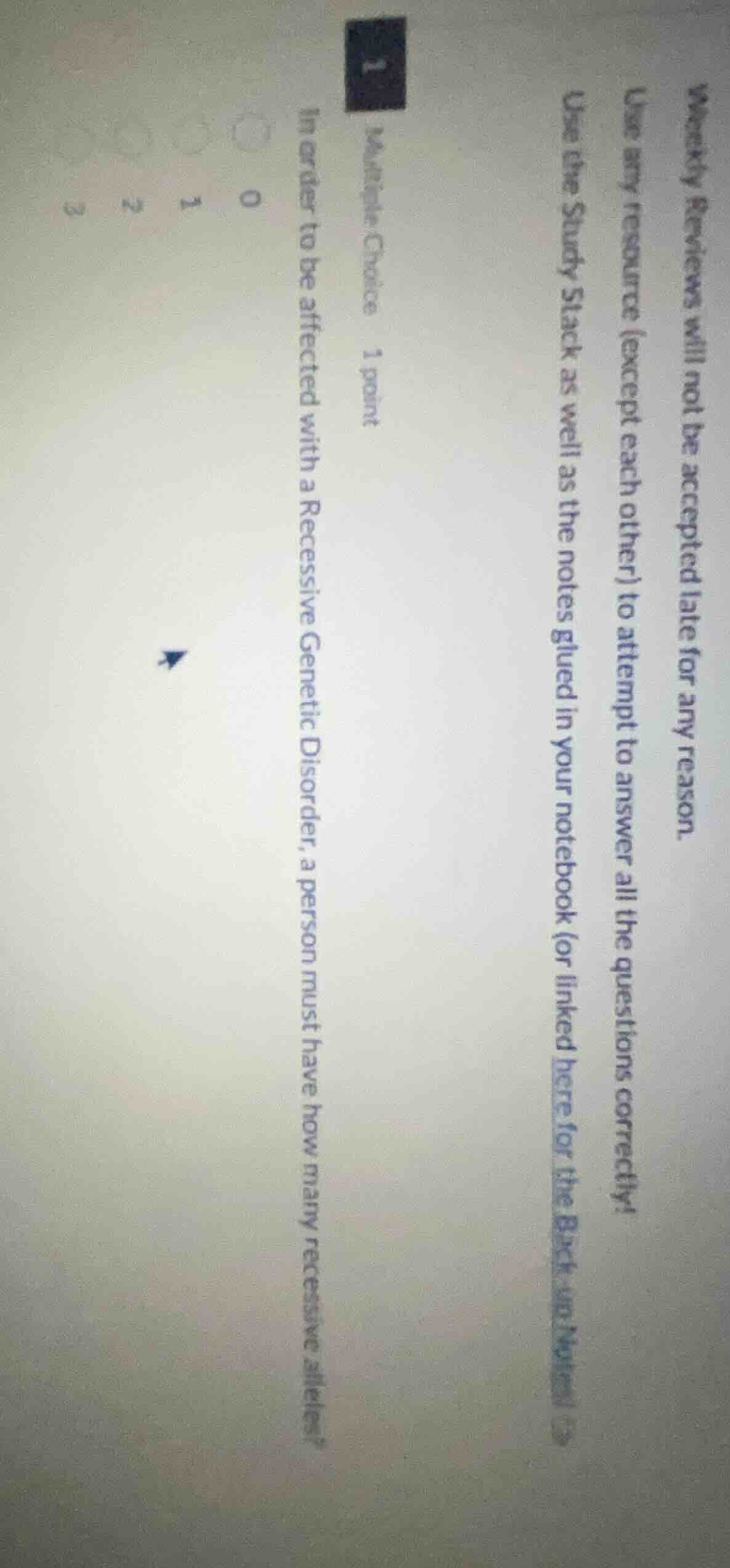 weekly reviews will not be accepted late for any reason.use any resourc…