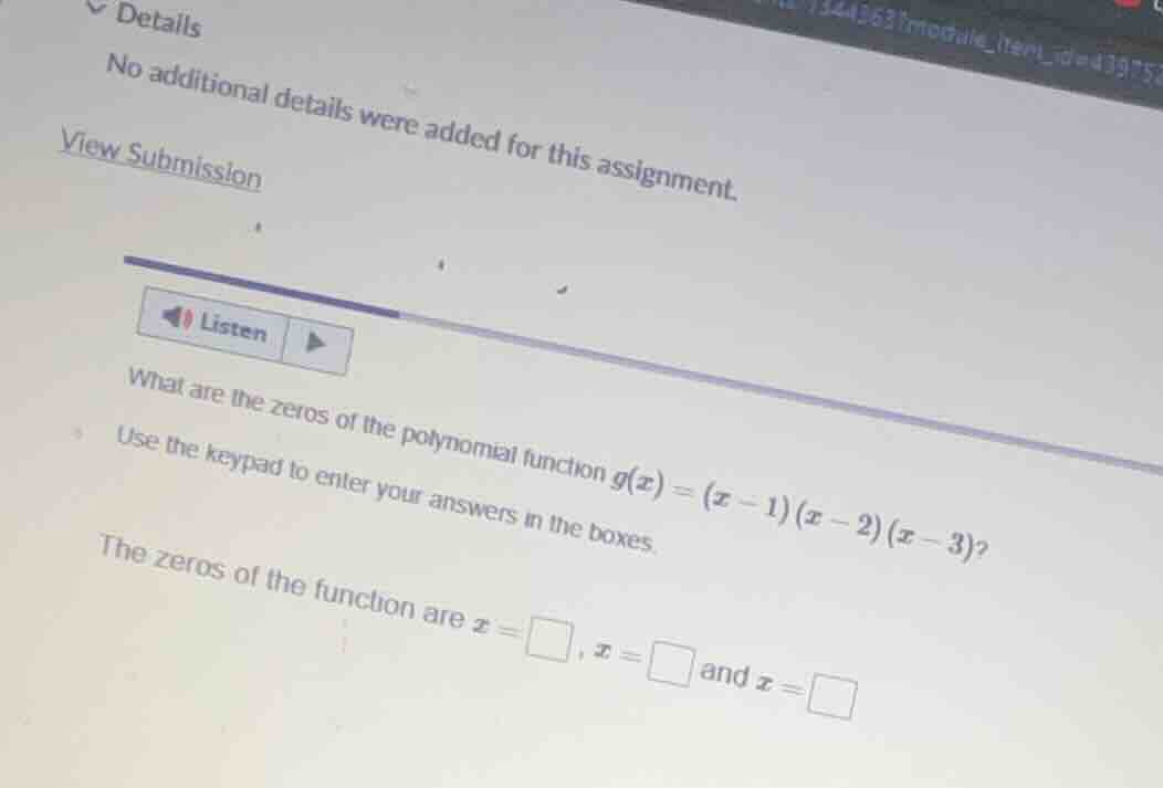 details no additional details were added for this assignment. view subm…