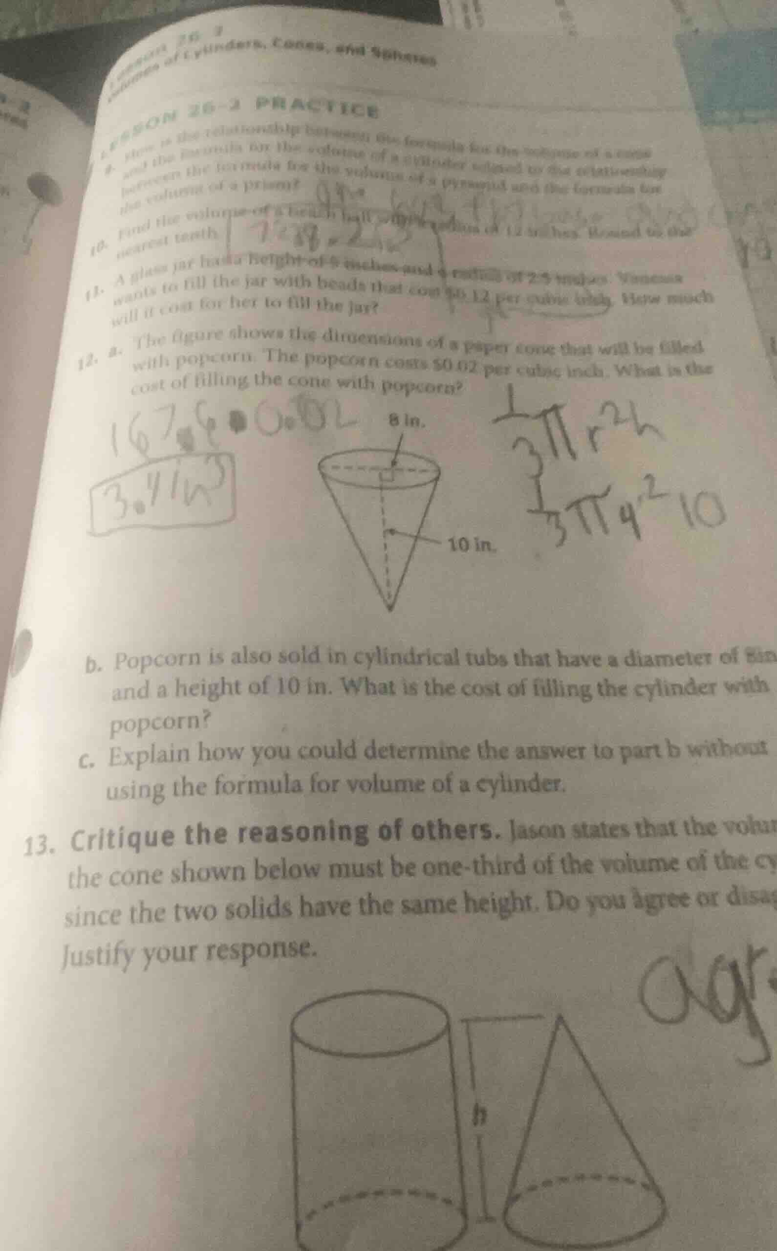 lesson 26-3 practice 9. how is the relationship between the formula for…