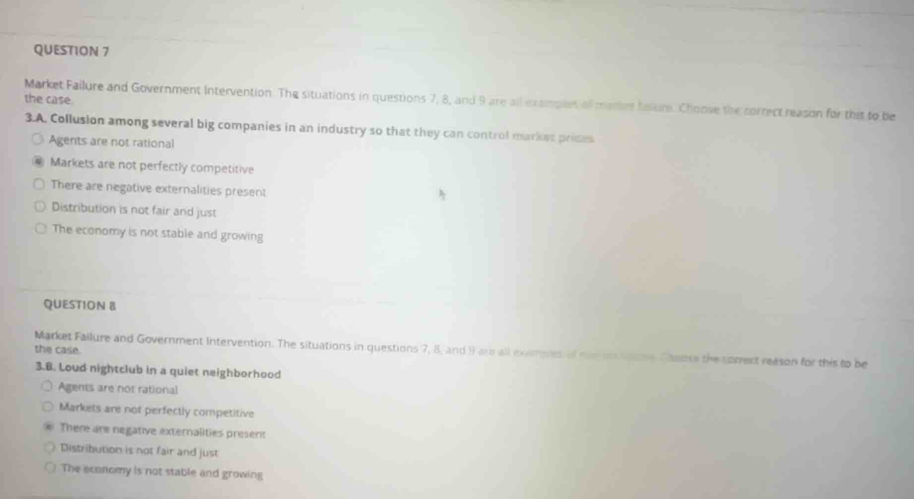 question 7 market failure and government intervention. the situations i…