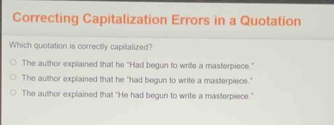 correcting capitalization errors in a quotation which quotation is corr…