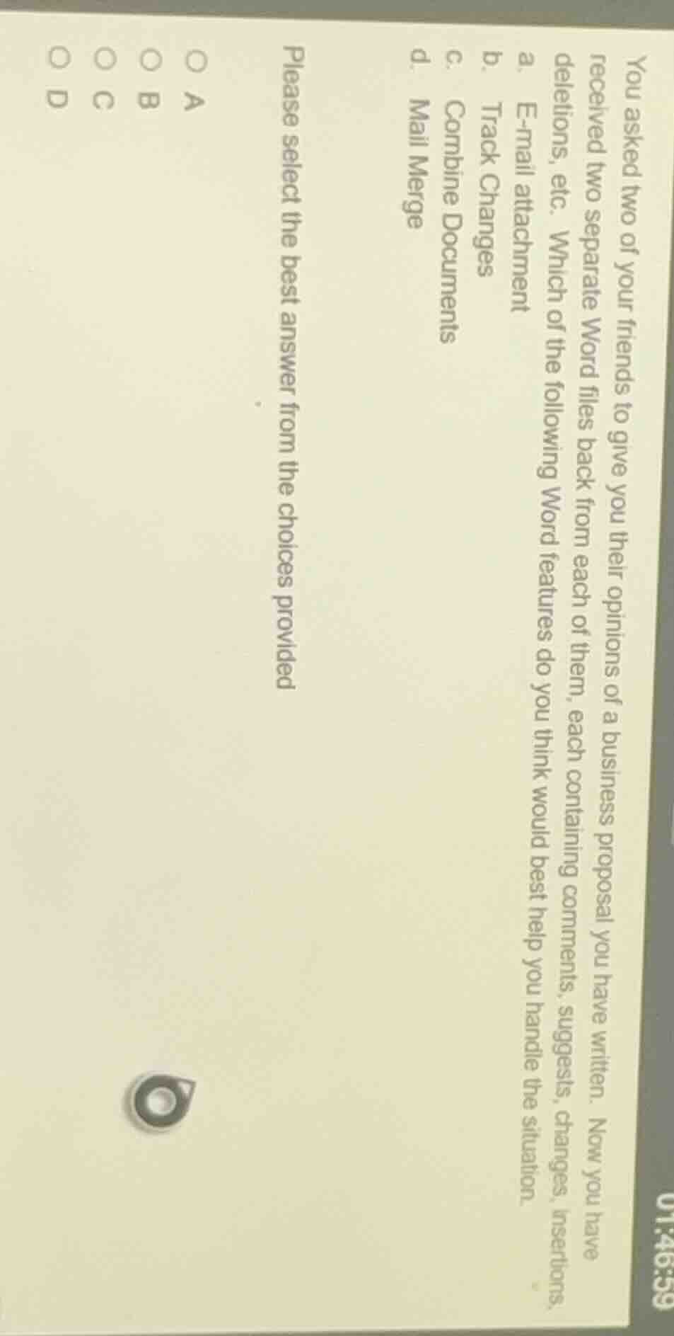 you asked two of your friends to give you their opinions of a business …