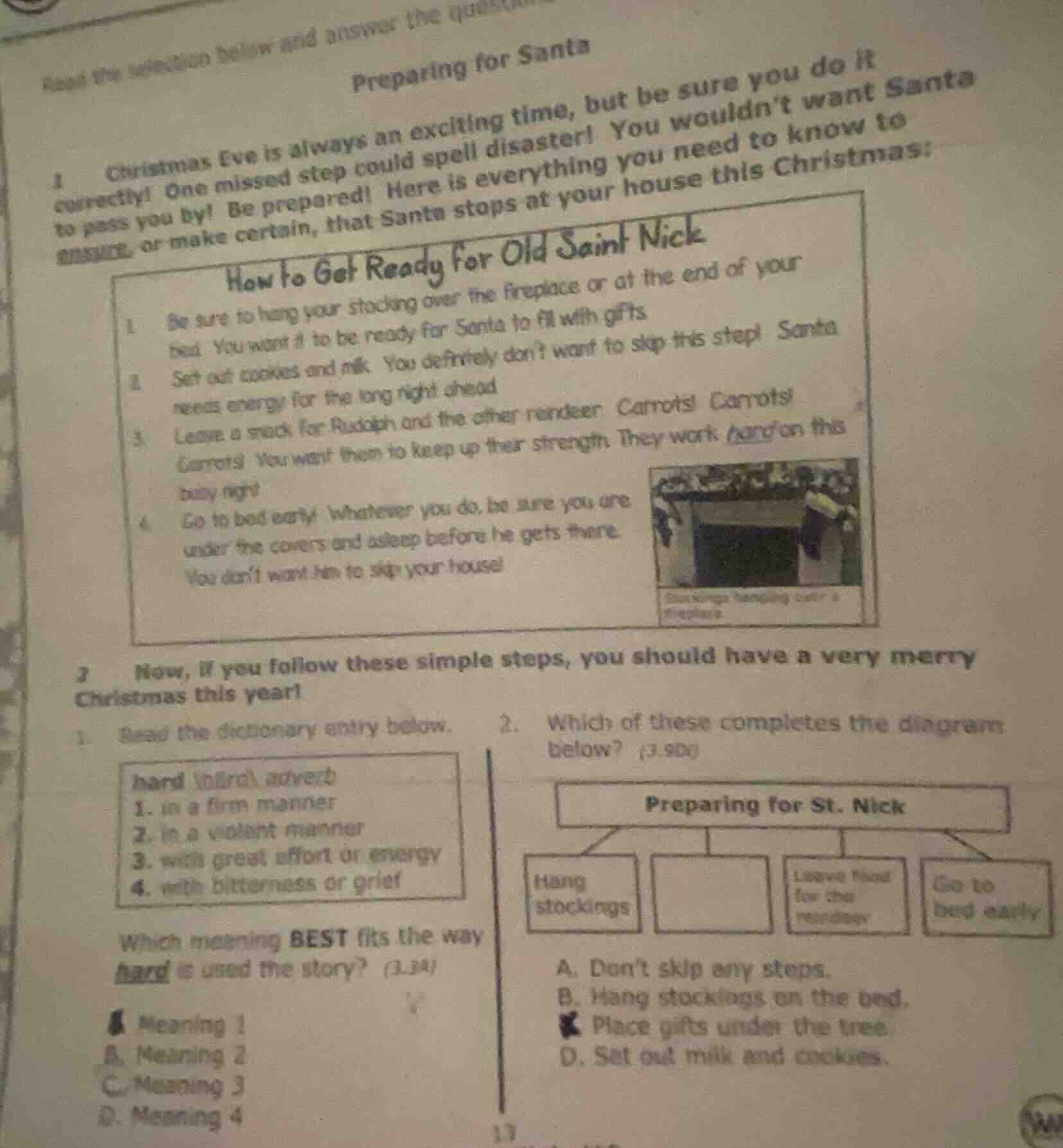 read the selection below and answer the questionspreparing for santa1 c…