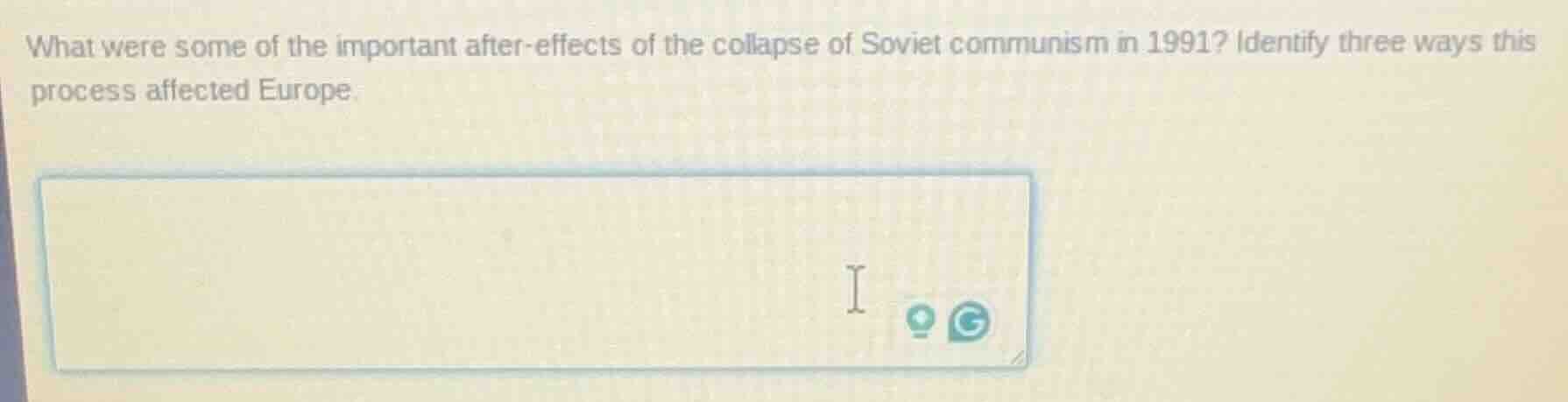 what were some of the important after-effects of the collapse of soviet…